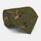 Cravate Chasseur de canards, chasse au canard (Roulé)