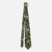 Cravate Chasseurs Motif Camo Vert (Dos)
