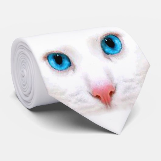 Cravate chat, amant de chats (Roulé)