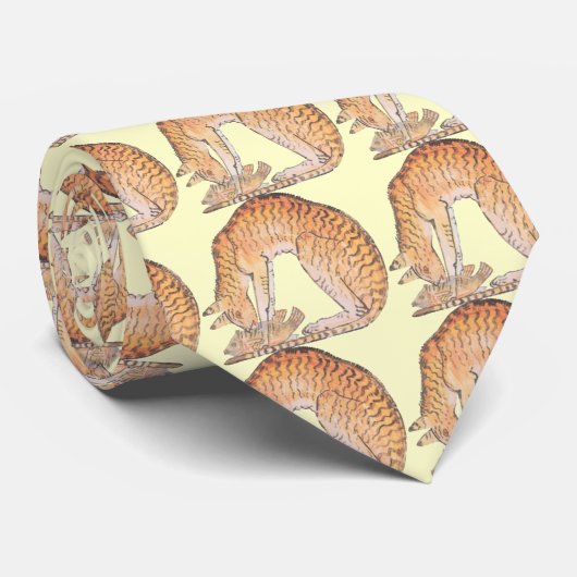 Cravate chat avec poisson (Roulé)