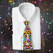 Cravate Chat carnavalesque Visage d'animal artistique sur