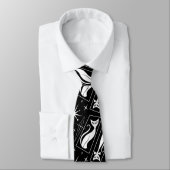 Cravate Chat Cool atomique MidCentury Moderne MCM de Noël (Attaché)