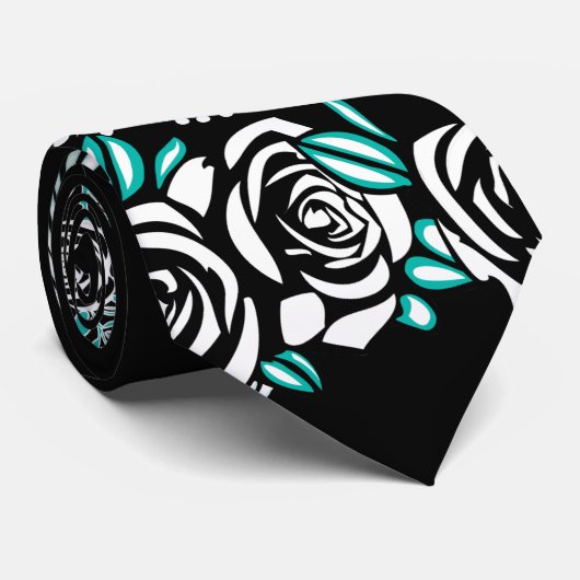 Cravate Chat crâne sucre (Roulé)