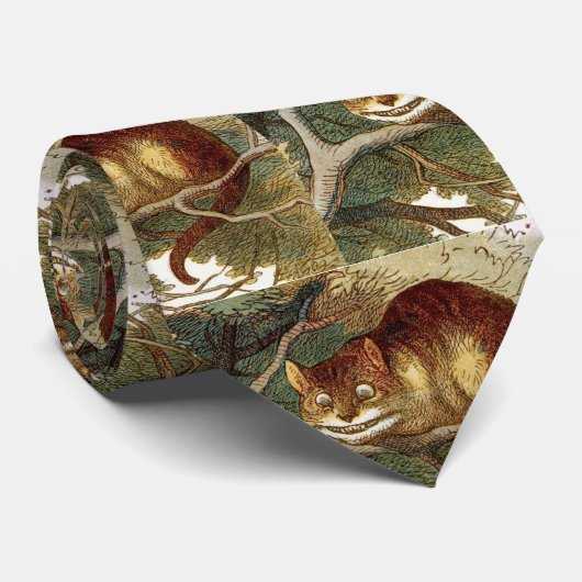 Cravate Chat de Cheshire (Roulé)