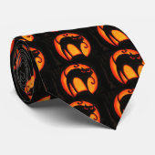 Cravate Chat de Halloween (Roulé)