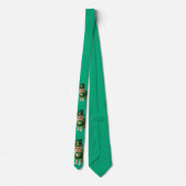 Cravate Chat de la chance de la Saint-Patrick vert  (Dos)