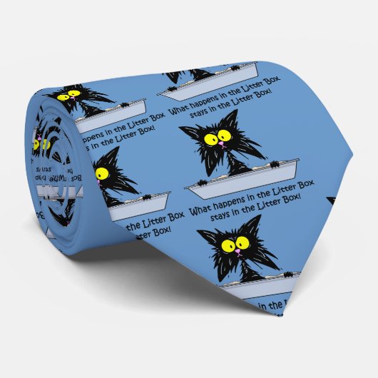 Cravate Chat de Litterbox (Roulé)
