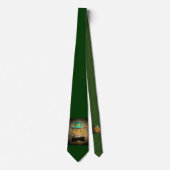 Cravate Chat de lutin en vert (Devant)