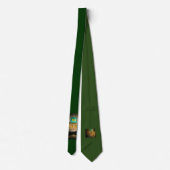 Cravate Chat de lutin en vert (Dos)