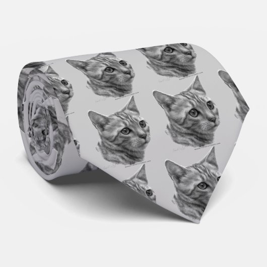 Cravate Chat du Bengale (Roulé)
