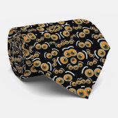 Cravate Chat effrayant Halloween Boo Eyes Motif (Roulé)