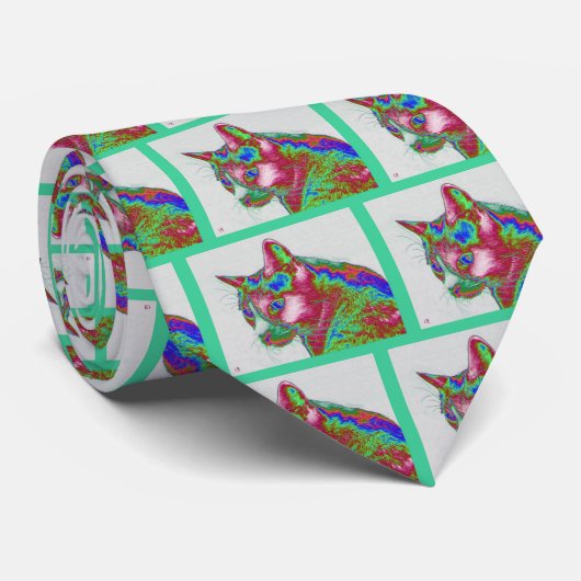 Cravate Chat électrique (Roulé)