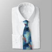 Cravate Chat et broche (Attaché)