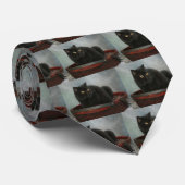 Cravate chat heureux (Roulé)