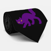 Cravate Chat Kitty Halloween effrayant Evil (Roulé)