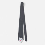 Cravate Chat mignon avec la langue collant (Devant)