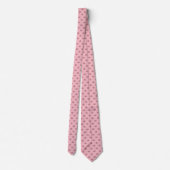 Cravate Chat mignon rose (Dos)