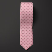 Cravate Chat mignon rose