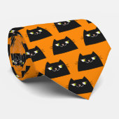 Cravate Chat noir (Roulé)
