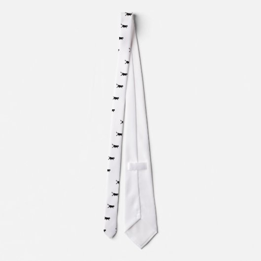 Cravate Chat noir (Dos)