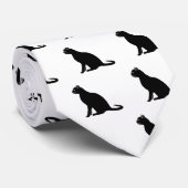 Cravate chat noir (Roulé)