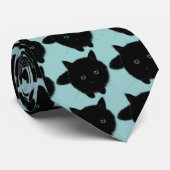 Cravate Chat noir (Roulé)