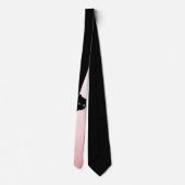 Cravate Chat noir Sly rose (Dos)