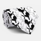 Cravate Chat noir vendredi (Roulé)