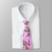 Cravate Chat rose Funny personnalisé (Attaché)