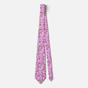 Cravate Chat rose Funny personnalisé