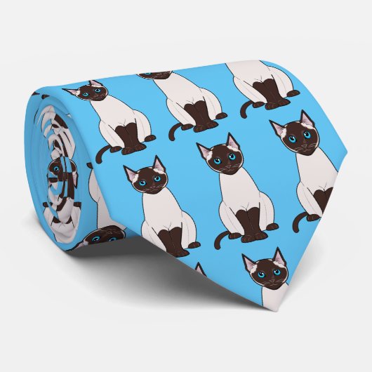 Cravate Chat siamois (Roulé)