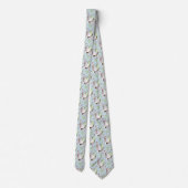 Cravate Chat vert blanc Lune Papillon de nuit (Dos)