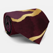 Cravate Château de Wine Red Abstract (Roulé)