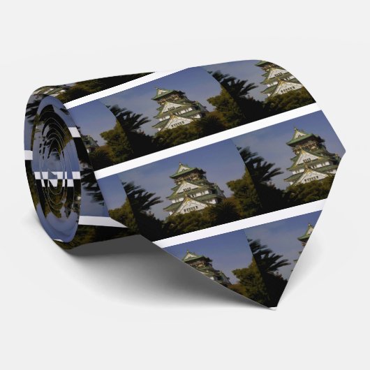 Cravate Château d'Osaka (Roulé)