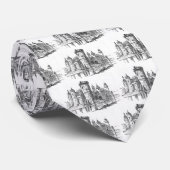 Cravate Château médiéval (Roulé)