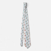 Cravate Chats Boho Motif Tribal (Dos)