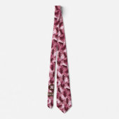 Cravate Chats Camouflage rose (Dos)