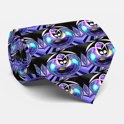Cravate Chats célestes Aliens (Roulé)