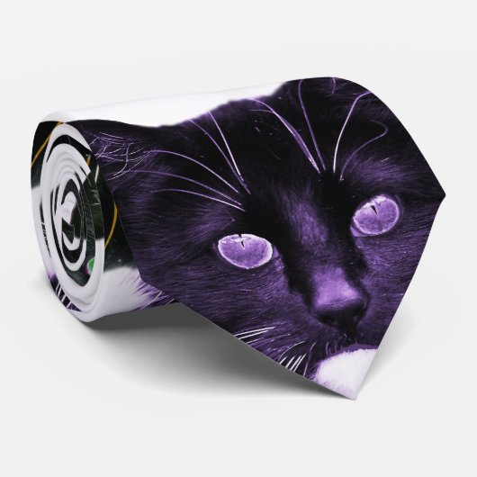 Cravate Chats cool (Roulé)