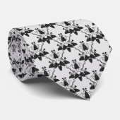 Cravate Chats et casserole Damask Look Motif (Roulé)