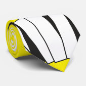 Cravate chatte noir blanc momie caractère enveloppé cravat (Roulé)