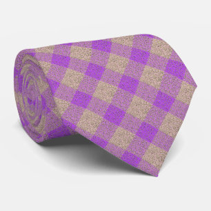 Cravate Chauds de violet et d'or