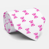 Cravate Chaussettes Motif rose chaud (Roulé)