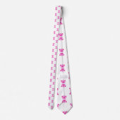 Cravate Chaussettes Motif rose chaud (Dos)