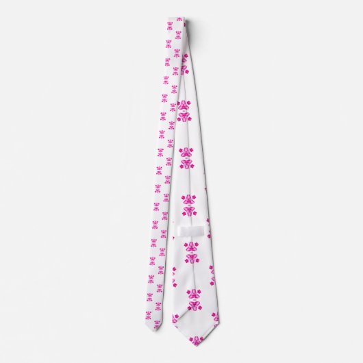 Cravate Chaussettes Motif rose chaud (Dos)