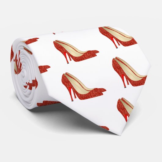 Cravate chaussons rubis (Roulé)