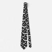 Cravate Chauve-souris blanche gothique Motif Halloween (Devant)