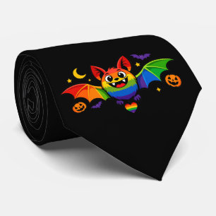 Cravate 🦇🌈 Chauve-souris fièrement fangtastique