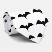 Cravate Chauve-souris noire effrayante (Roulé)
