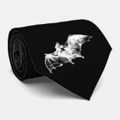 CRAVATE CHAUVE-SOURIS VAMPIRE GOTHIQUE (Roulé)